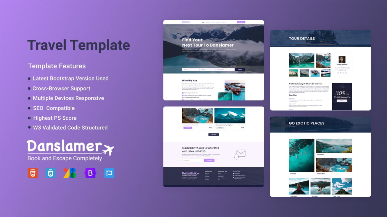 Best 5 Free Bootstrap Hero Template | Website Hero Section