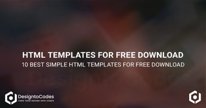 10 Best Simple HTML Templates For Free Download | DesignToCodes