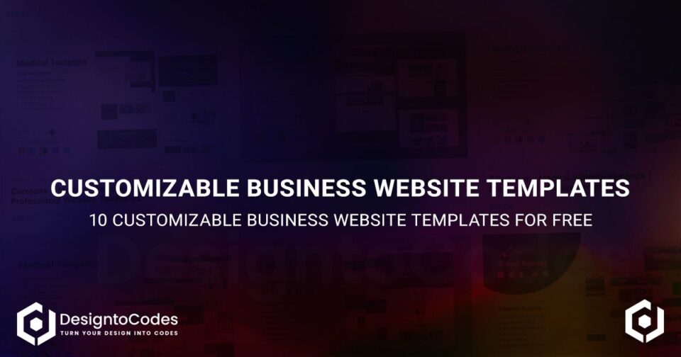 10 Customizable Business Website Templates for Free | DesignToCodes