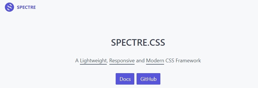 SPECTRE.CSS CSS Framework