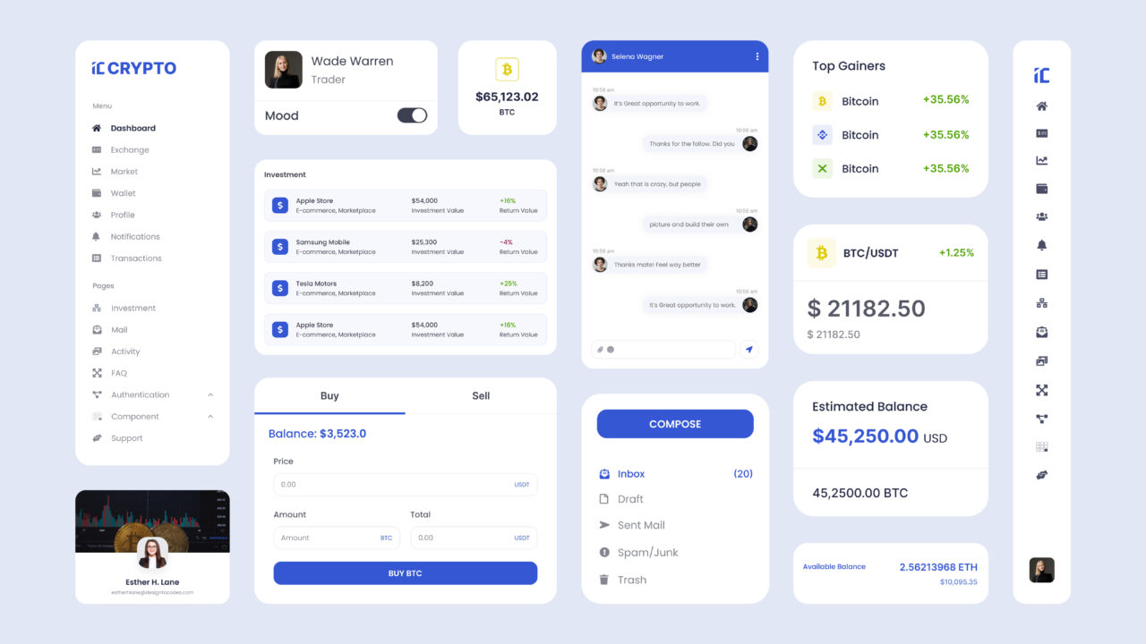 IC Crypto - Free Bootstrap Crypto Dashboard Admin Template | DesignToCodes