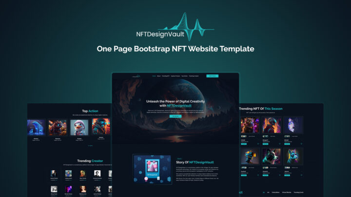 NFTDesignVault - Bootstrap NFT Website Template | DesignToCodes