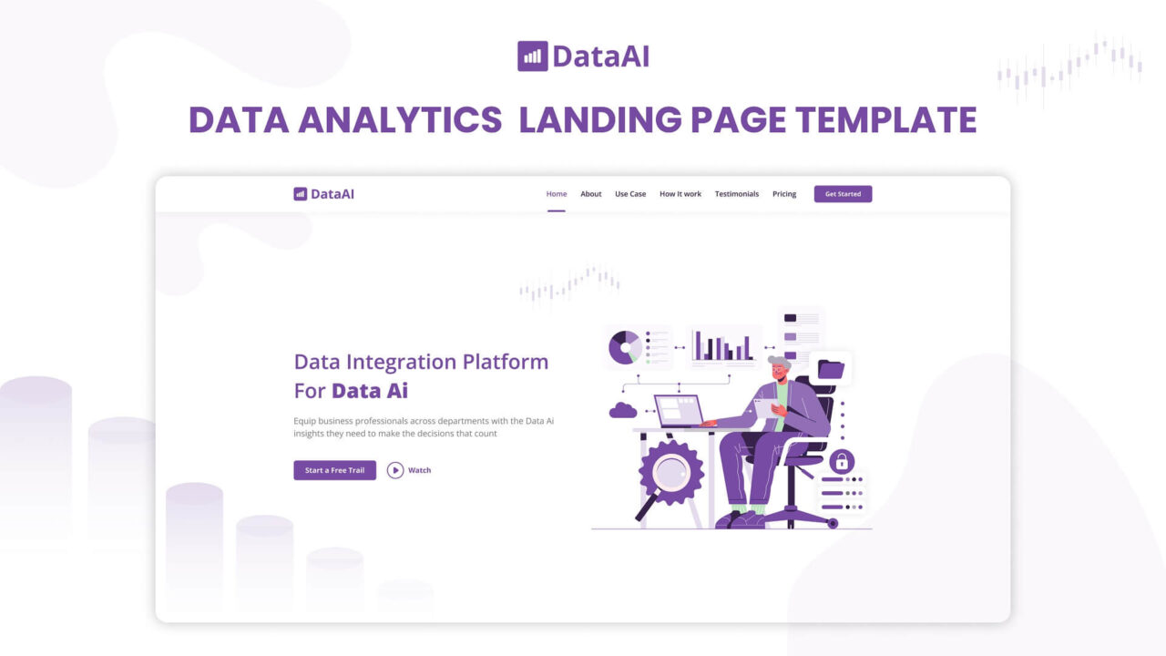 DataAI - Free Tailwind App Landing Page Template - DesignToCodes