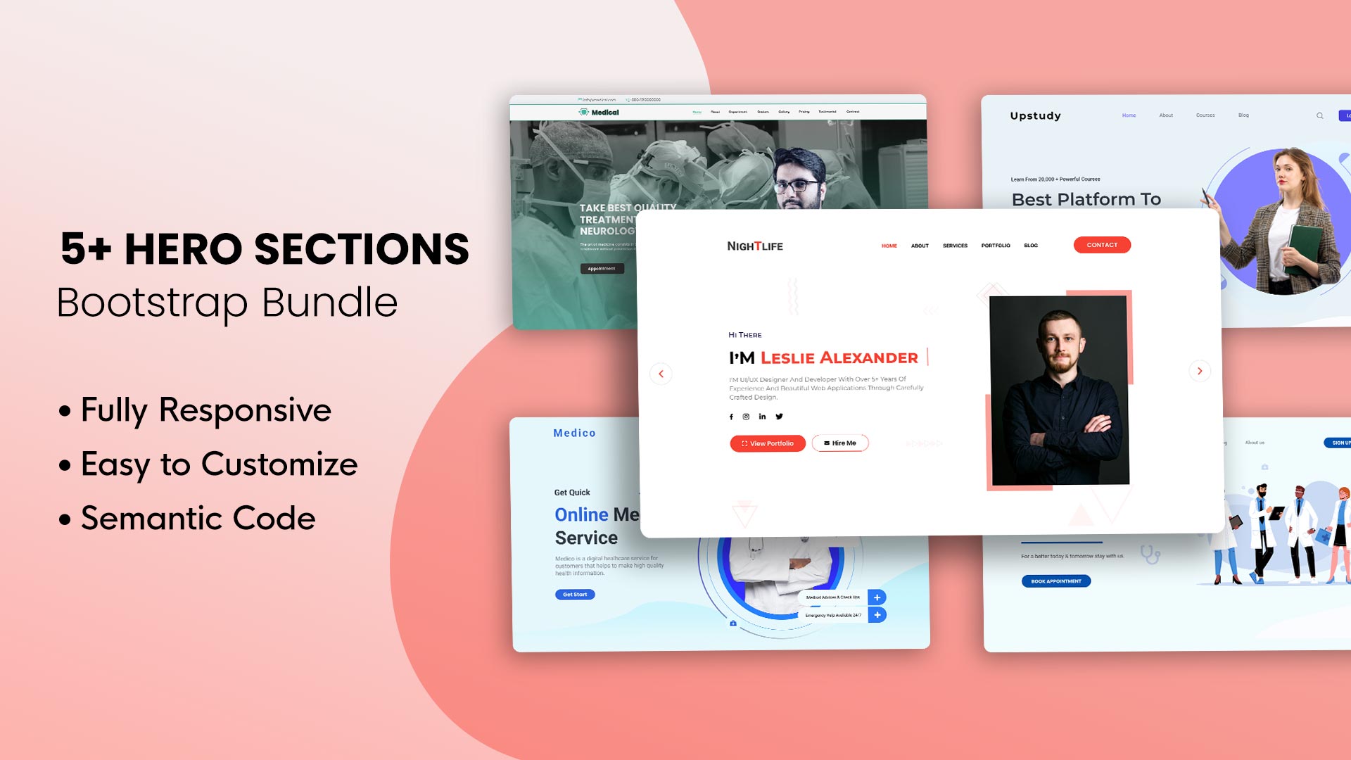 5+ HTML Hero Section Web UI kits for Professional Web Designer ...