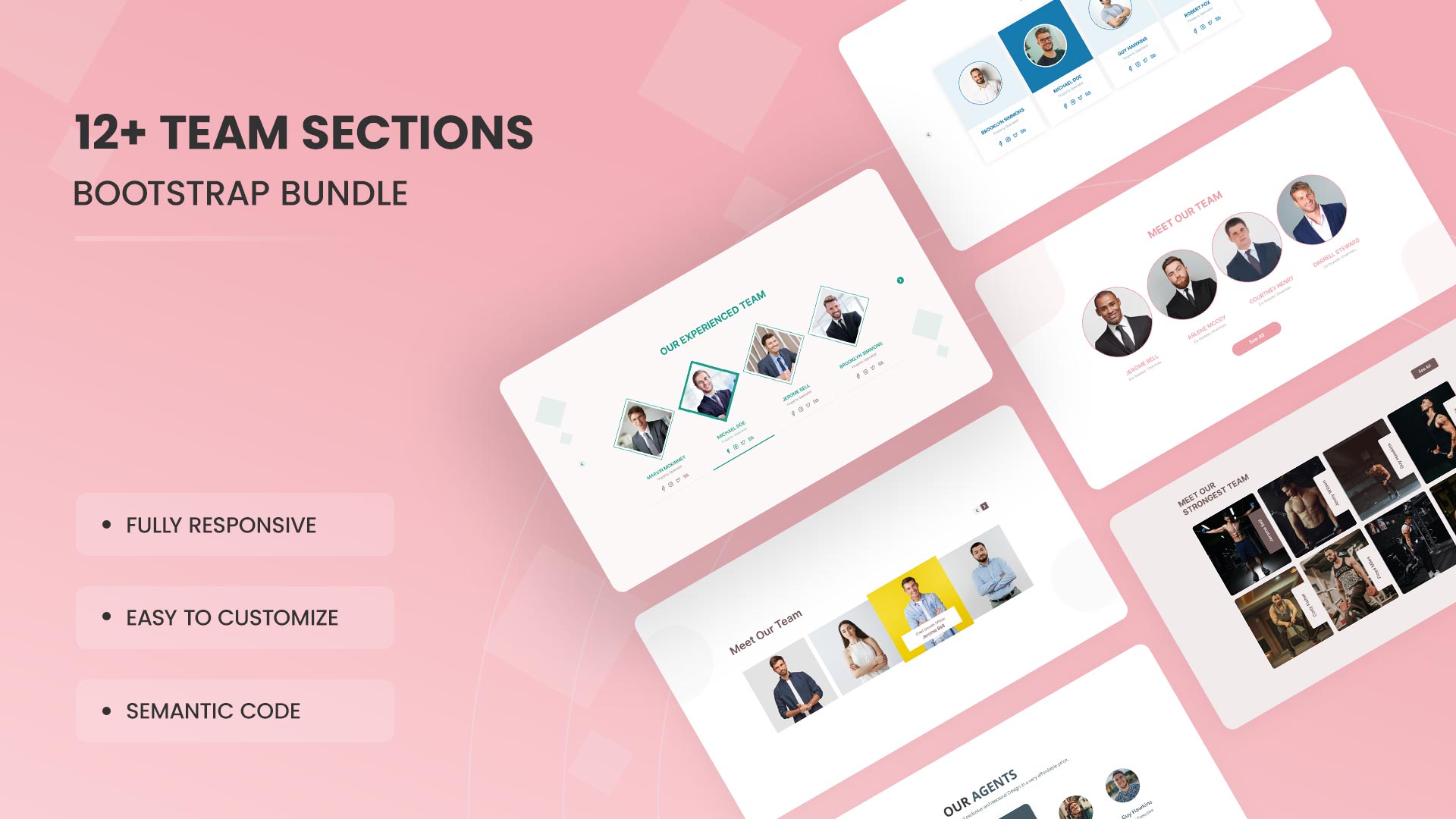 12+ Best Team Section UI Kits For Your Website - DesignToCodes