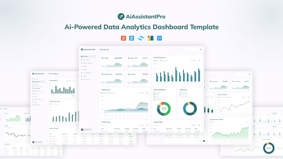 WordArtAI - AI Writing SaaS Dashboard Template - DesignToCodes
