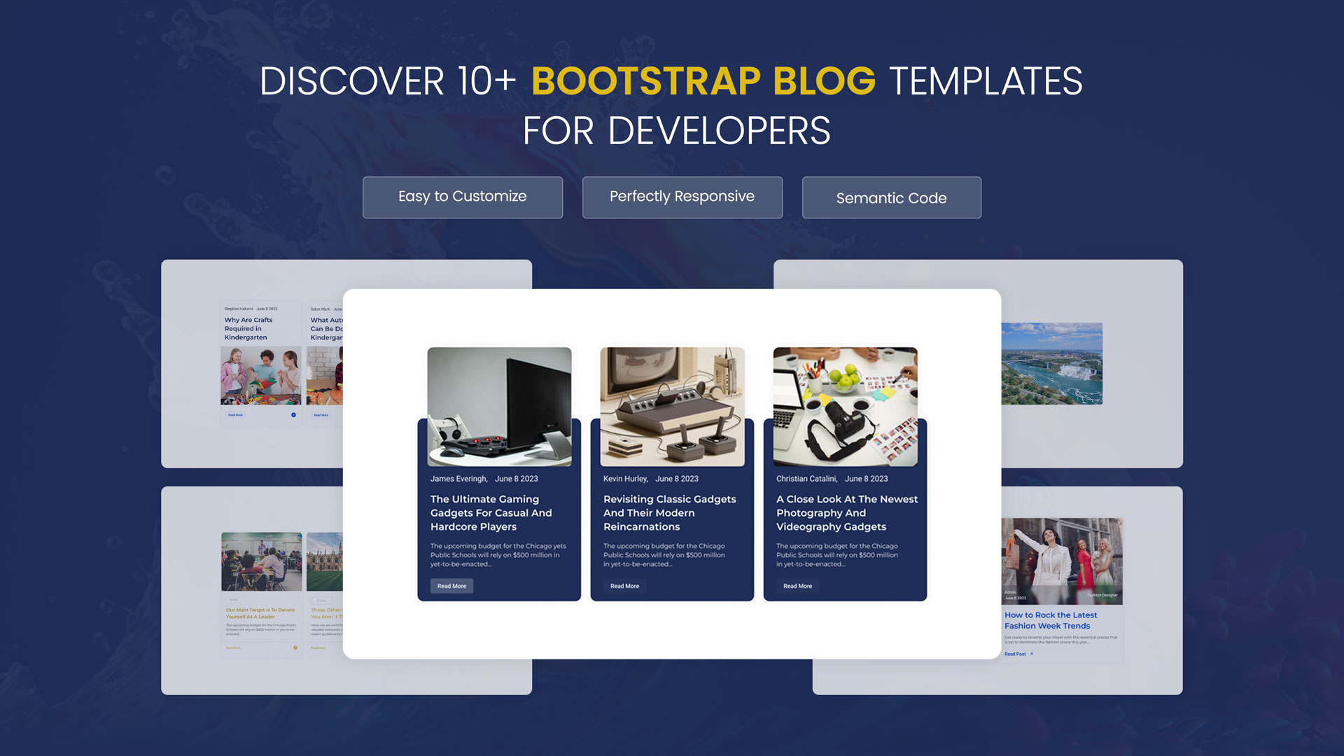 10+ Readymade Bootstrap Blog Template For Developers - Free Download 