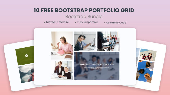 10-Free-Bootstrap-Portfolio-Grid-Kit-With-Stunning-Design | DesignToCodes