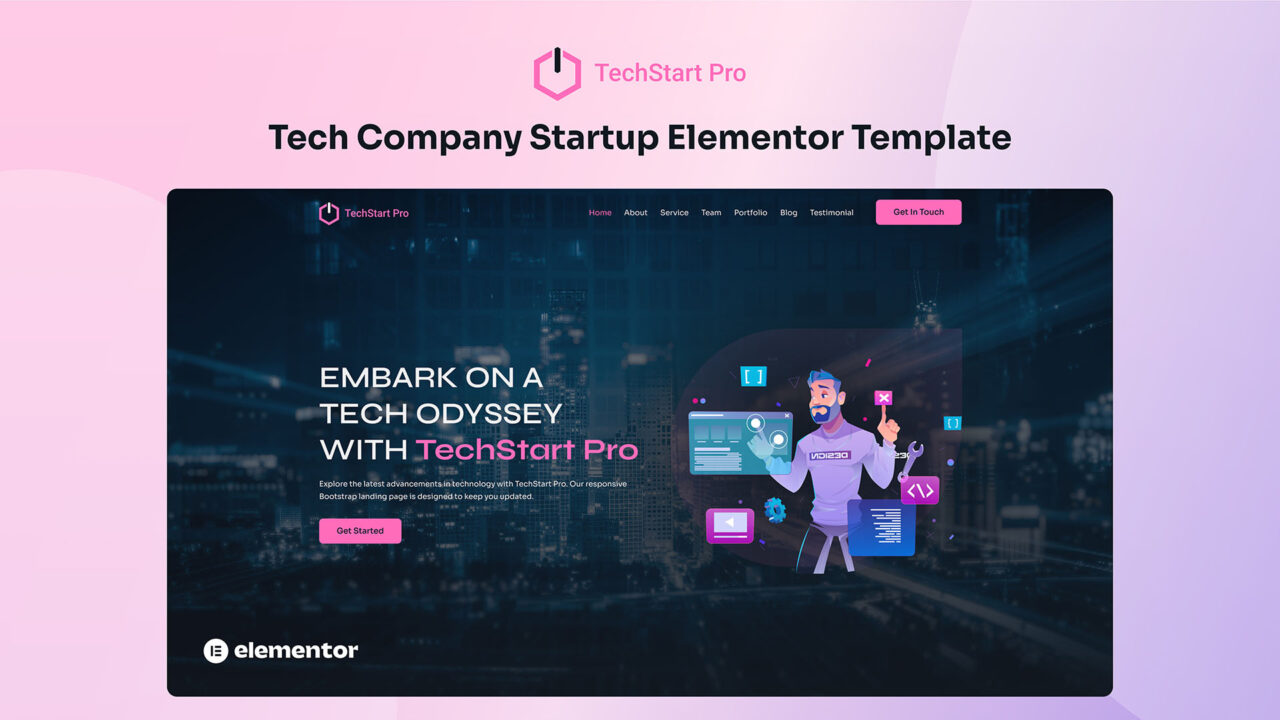TechStartPro-Tech-Company-Startup-Elementor-Template-Kit | DesignToCodes