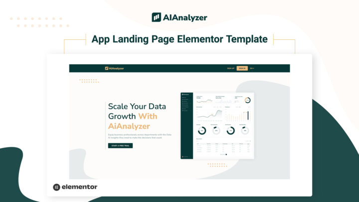 AiAnalyzer-App-Landing-Page-Elementor-Template | DesignToCodes