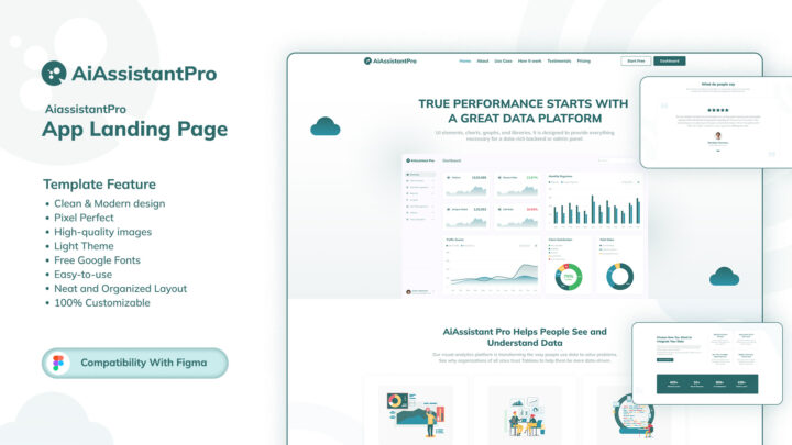 AiAssistantPro-Premium-Figma-File-App-Landing-Page-Template | DesignToCodes