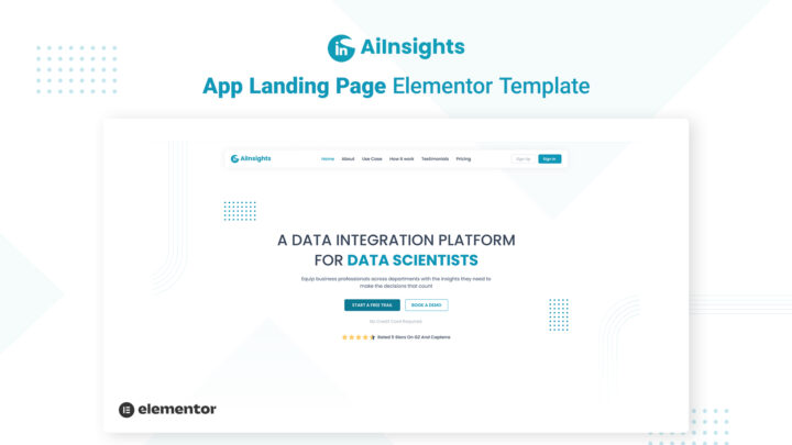 AiInsights-App-Landing-Page-Elementor-Template | DesignToCodes