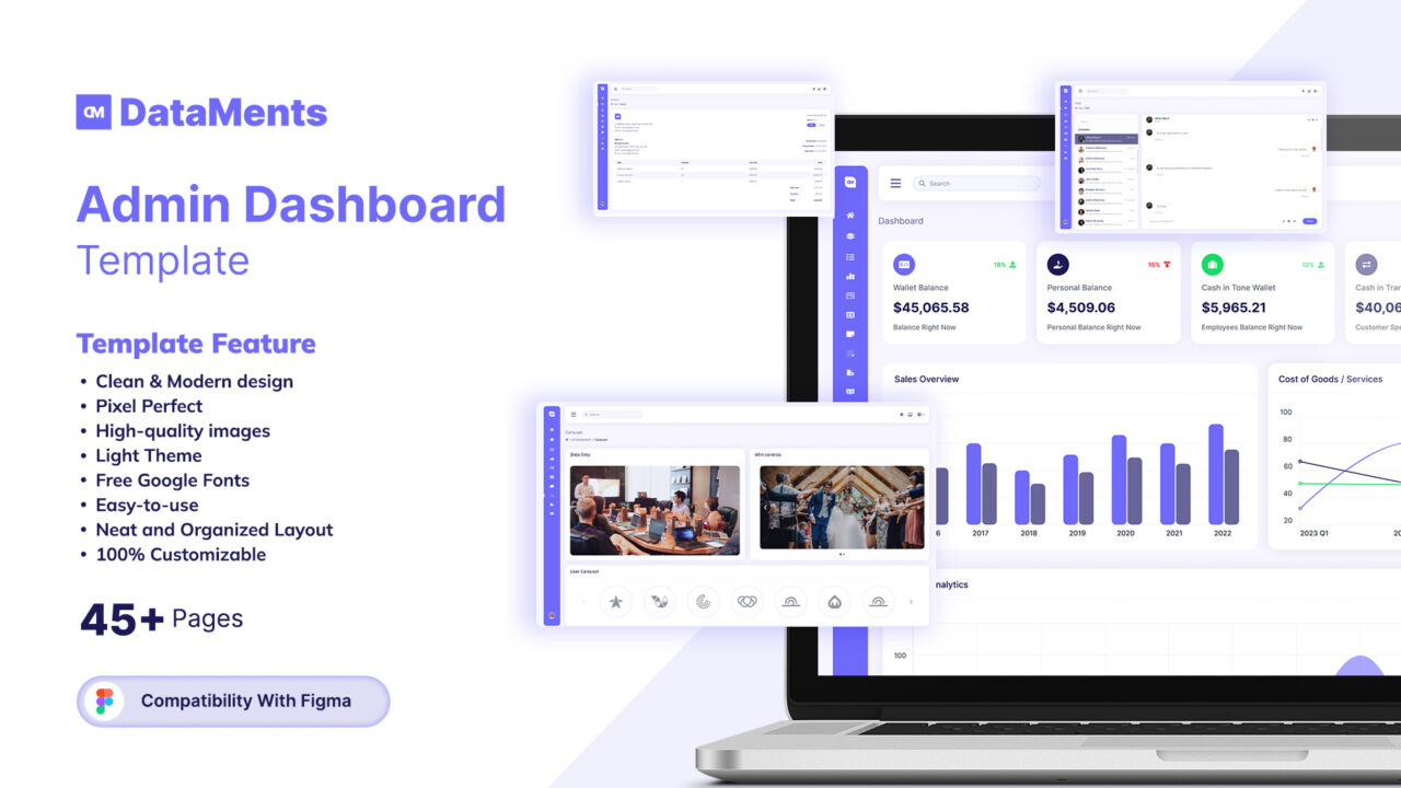 Dataments-Admin-Dashboard-Figma-Templates | DesignToCodes