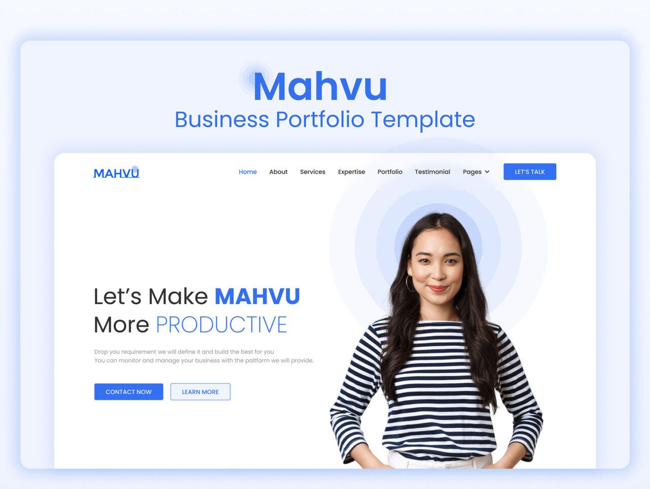 Mahvu-Premium-Onepage-Business-Portfolio-Template-Assets-01 | DesignToCodes