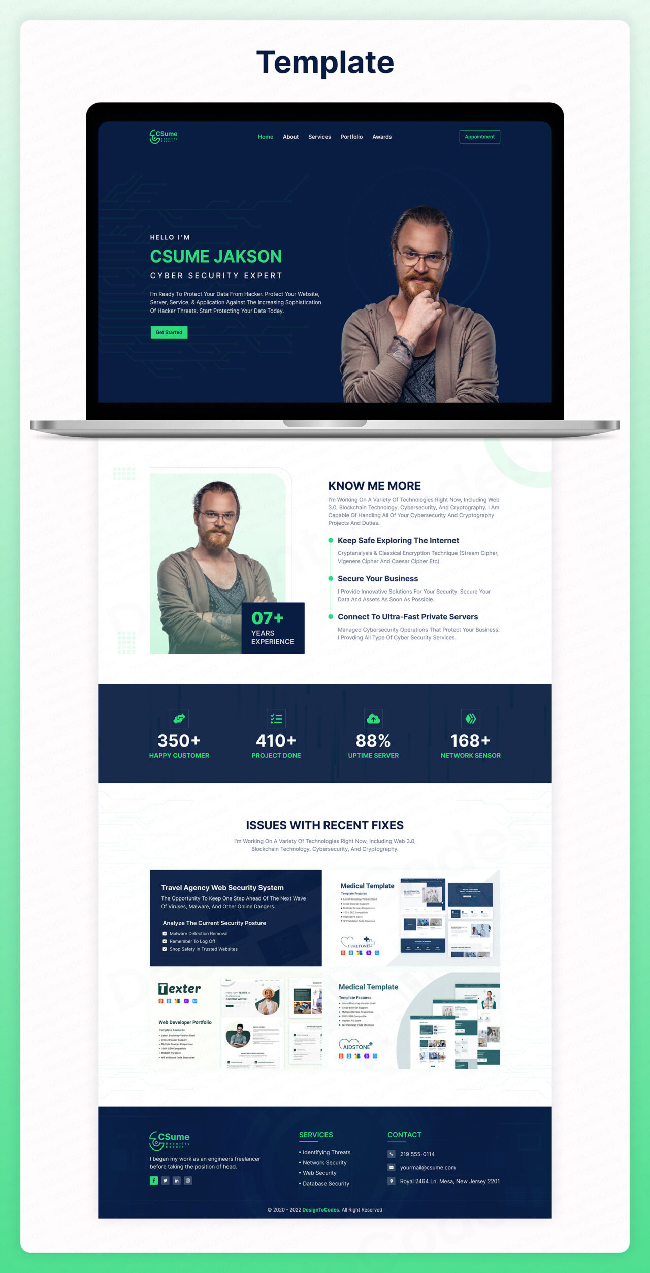 CSUME-Free-Figma-Portfolio-Template-for-Cybersecurity-Experts-Asset-5 | DesignToCodes