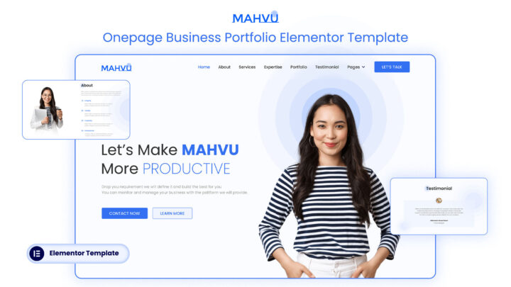 Mahvu-Onepage-Business-Portfolio-Elementor-Template DesignToCodes