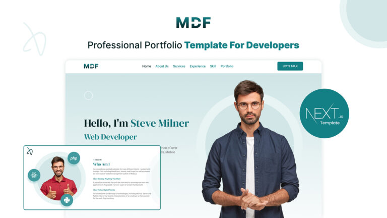 MyDevFolio V2: Professional Next.Js Developer Portfolio Template ...