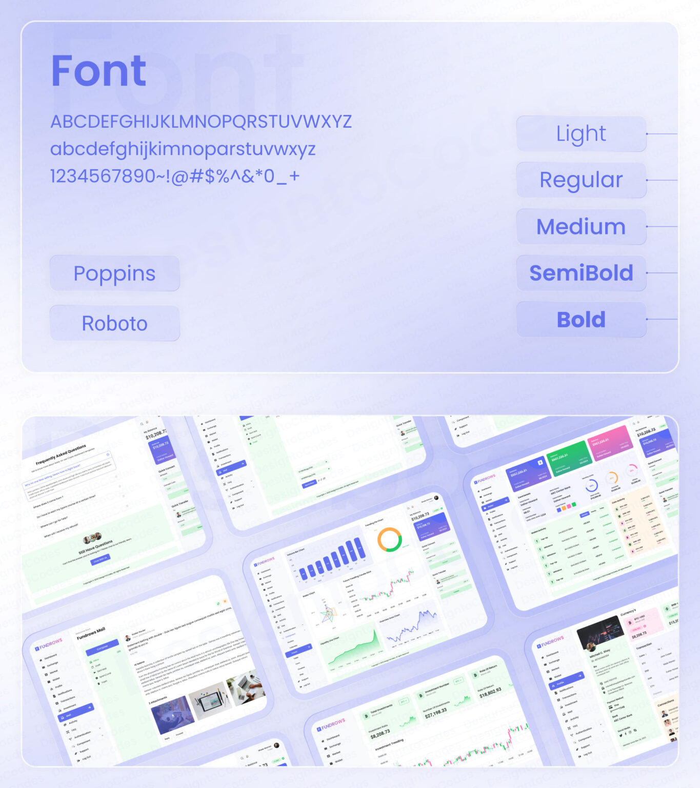 Fundrows – Free Figma Crypto Dashboard Template