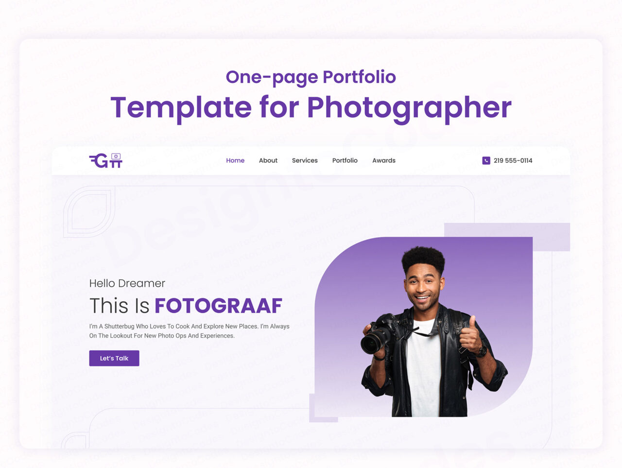 Fotograaf-V2-OnePage-Figma-Photographer-Website-Template-Assets-1 | DesignToCodes