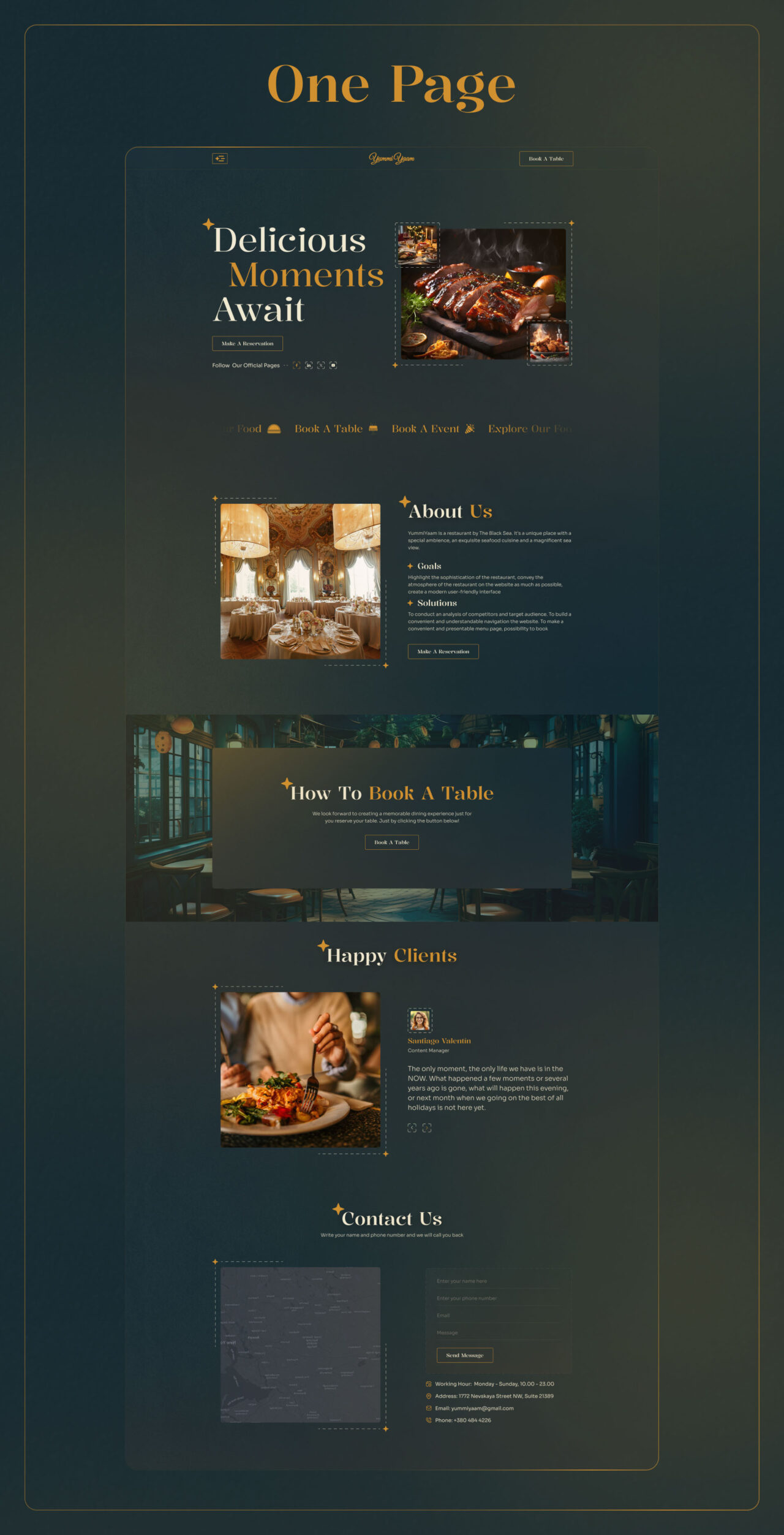 YummiYaam-Restaurants-Website-Framer-Template | DesignToCodes