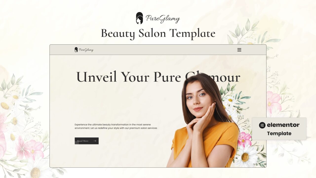 PureGlamy-Premium-Beauty-Salon-Elementor-Website-Template-1.0.1 | DesignToCodes