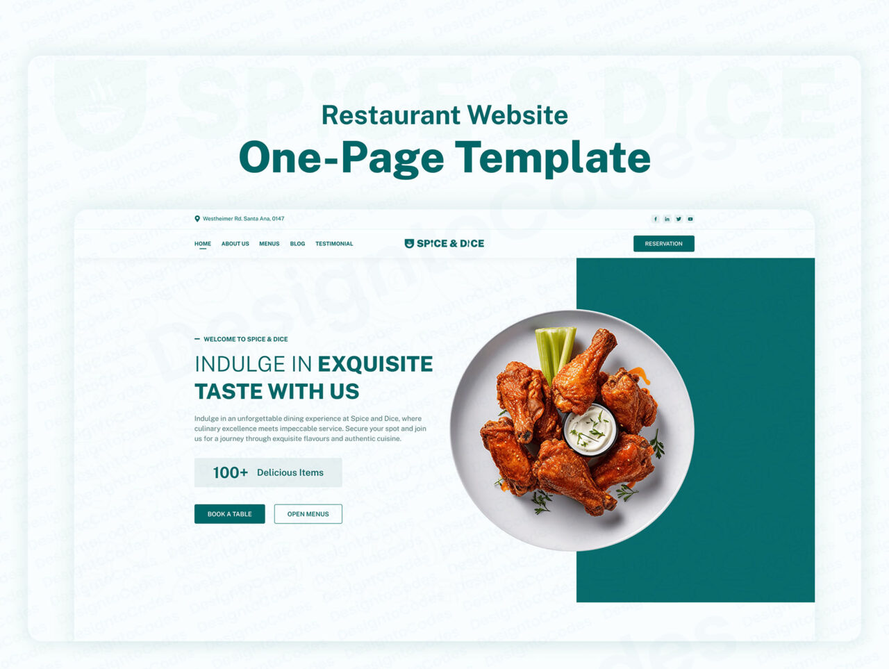 Spice-And-Dice-Best-Restaurant-Website-Framer-Template | DesignToCodes