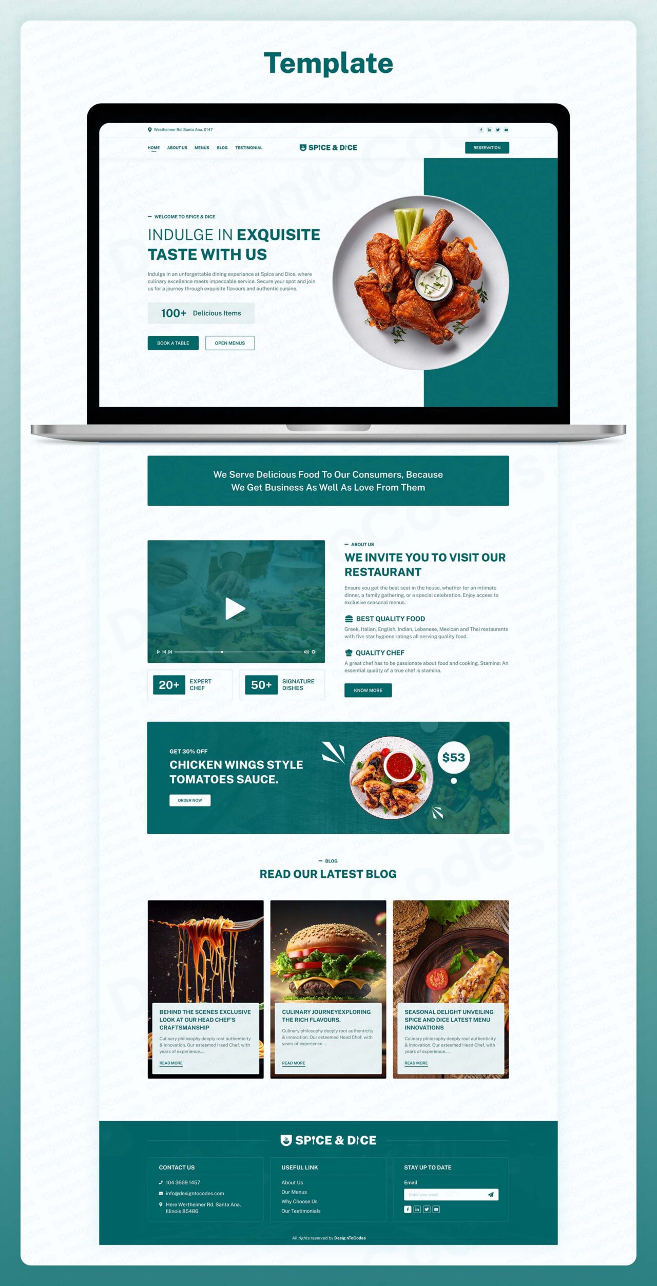 Spice-And-Dice-Best-Restaurant-Website-Framer-Template | DesignToCodes