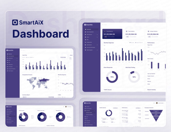SmartAiX - Data Analytics Dashboard Figma Template