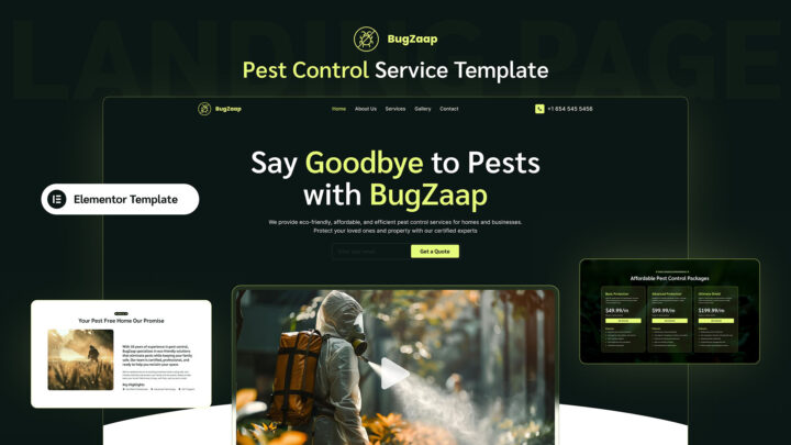 BugZaap-Multipage-Pest-Control-Elementor-Template | DesignToCodes