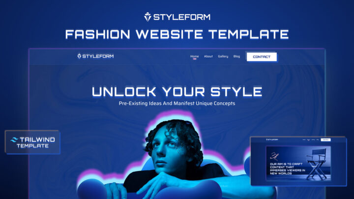 Styleform-Premium-Multipage-Fashion-Website-Tailwind-Template | DesignToCodes