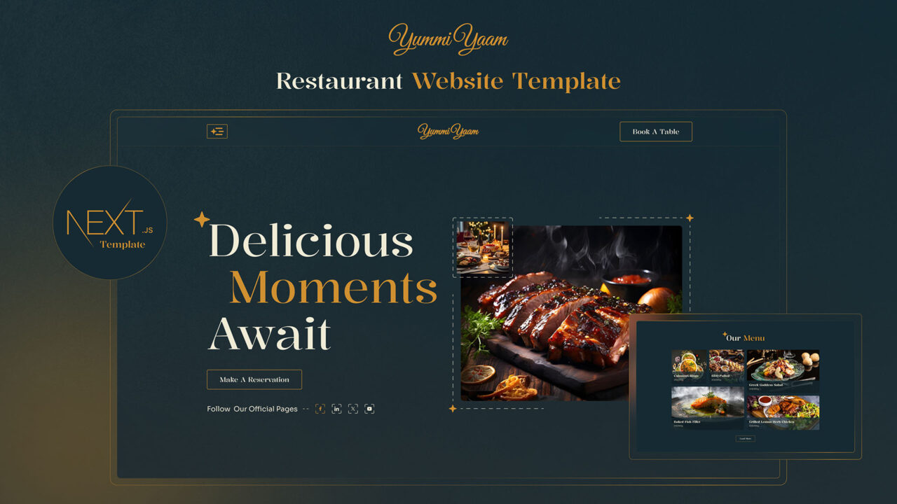 YummiYaam-Premium-Restaurant-Nextjs-Template | DesignToCodes