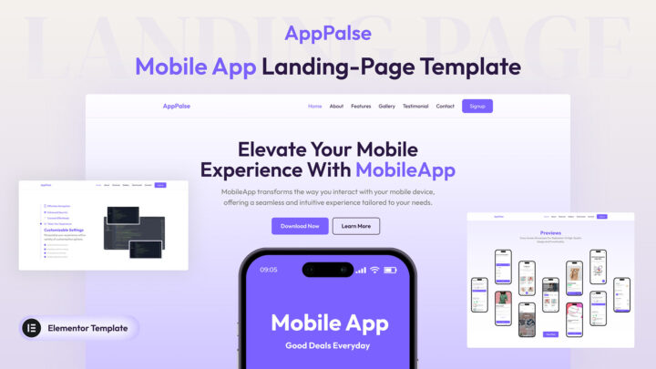 AppPalse-App-Landing-Page-Elementor-Website-Template-Thumbnail | DesignToCodes