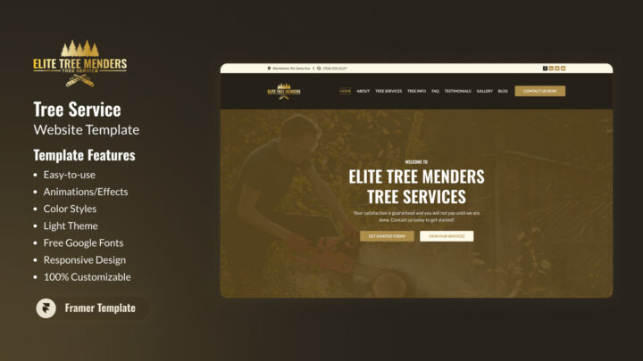 Elite-Tree-Menders-Multipage-Tree-Service-Framer-Template-Thumbnail | DesignToCodes