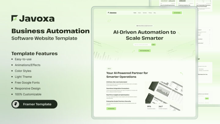 Javoxa-Premium-Business-Automation-Framer-Template-Thumbnail | DesignToCodes