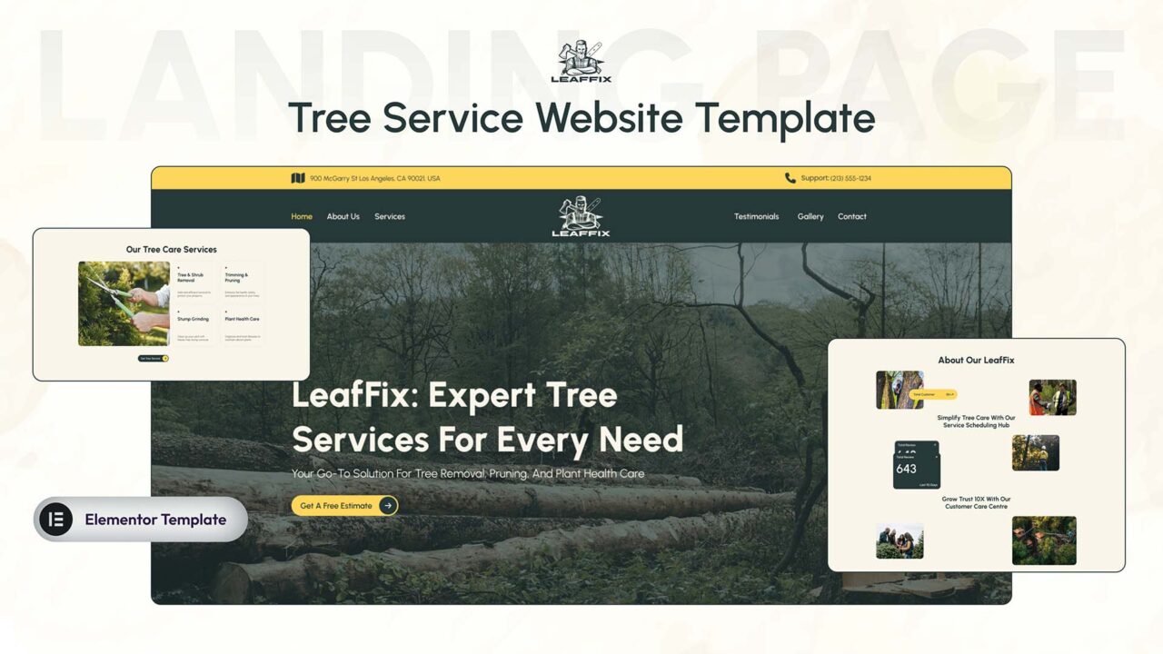 Leaffix-Premium-Tree-Service-Elementor-Website-Template-Thumbnail | DesignToCodes