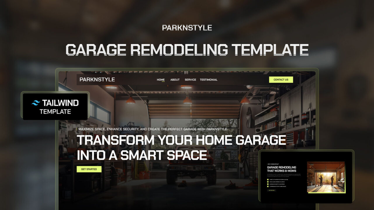 ParkNStyle-Home-and-Garage-Solutions-Tailwind-Template | DesignToCodes