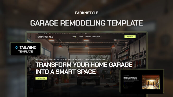 ParkNStyle-Home-and-Garage-Solutions-Tailwind-Template | DesignToCodes