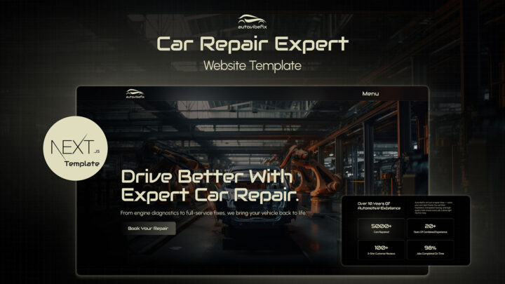 AutoVibefix-Car-Repair-Nextjs-Template | DesignToCodes