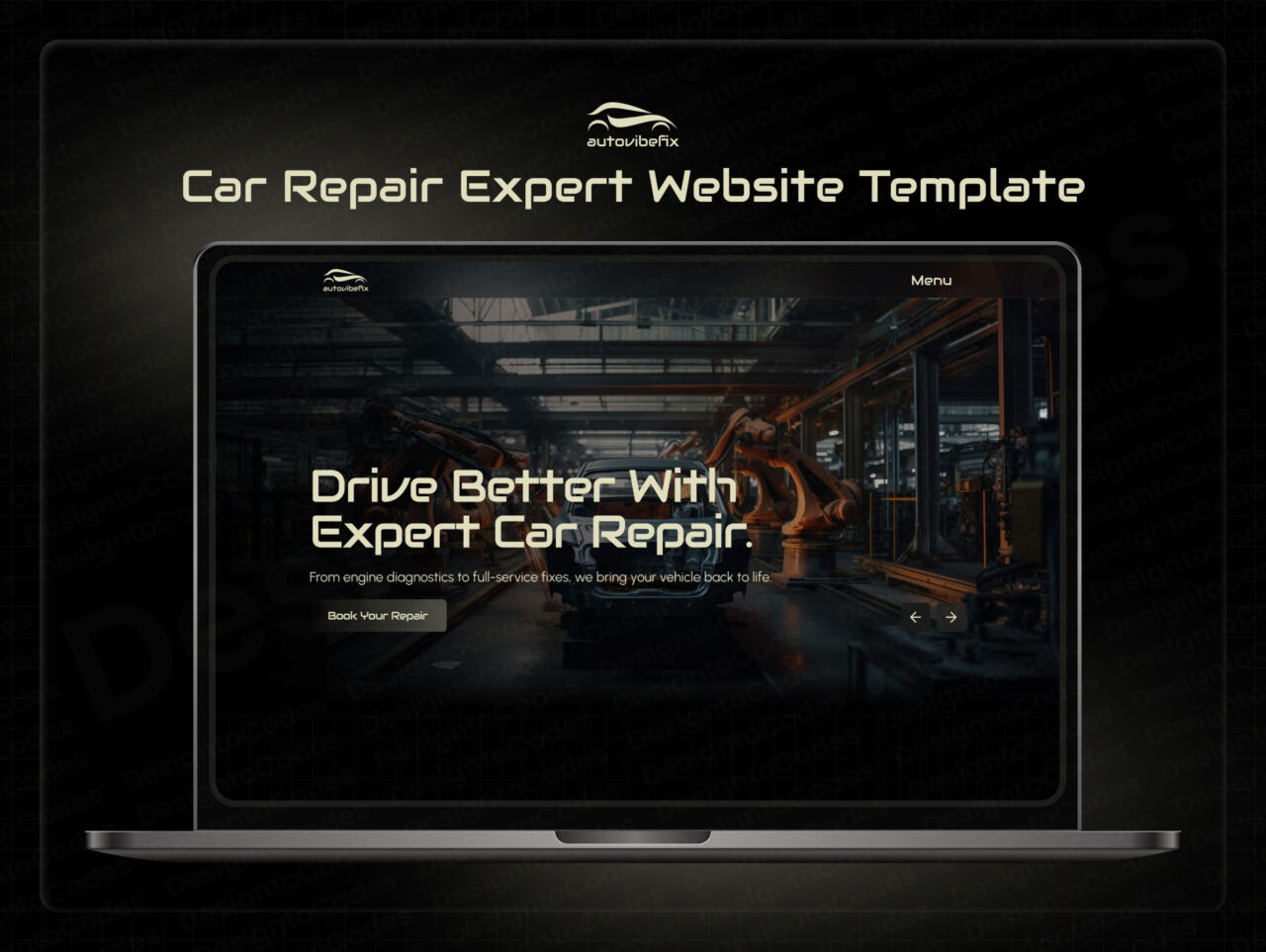 AutoVibefix-Premium-Car-Repair-Framer-Template | DesignToCodes