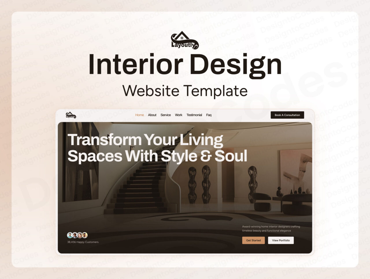 Layoutly-Home-Interior-Framer-Template | DesignToCodes
