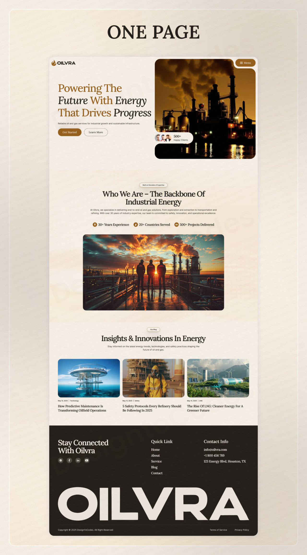 Oilvra-Best-Oil-and-Gas-Company-Framer-Template | DesignToCodes