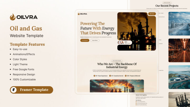 Oilvra-Best-Oil-and-Gas-Company-Framer-Template-Thumbnail | DesignToCodes