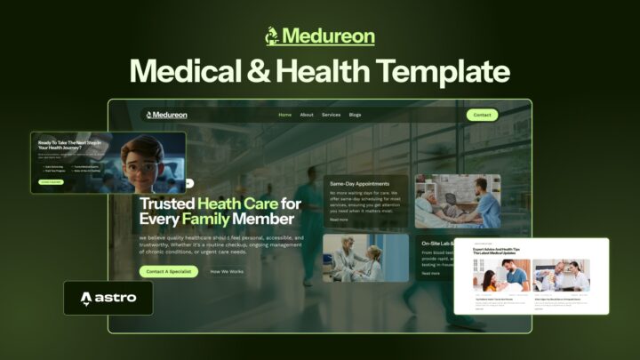 Medureon-Health-Medical-Astro-Template-for-Clinics | DesignToCodes