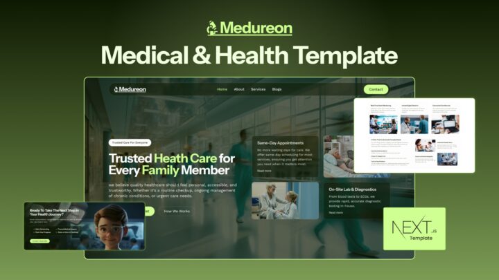Medureon-Responsive-Health-and-Medical-Next.js-Template | DesignToCodes