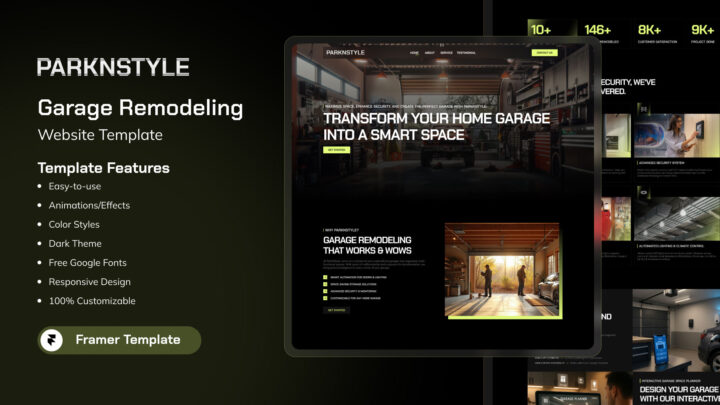 ParkNStyle-Framer-Template-for-Home-Garage-Solutions-Thumbnail | DesignToCodes