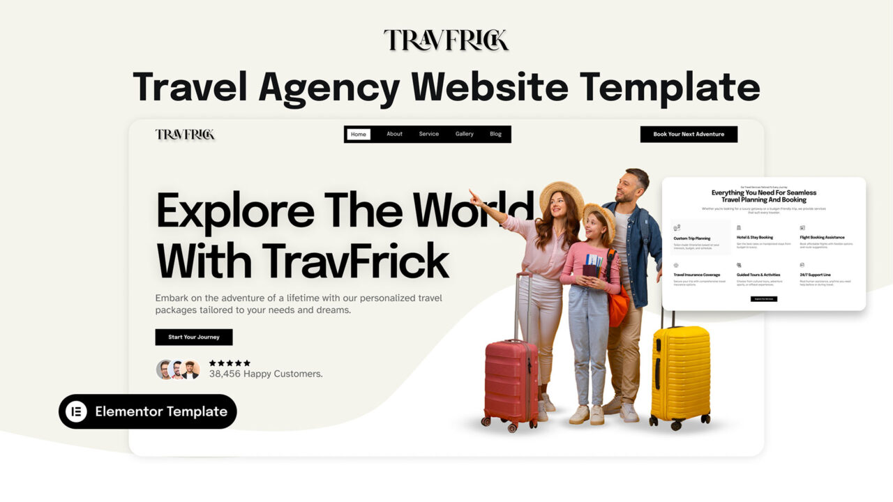 Travfrick-Premium-Travel-Agency-Elementor-Template-Thumbnail | DesignToCodes