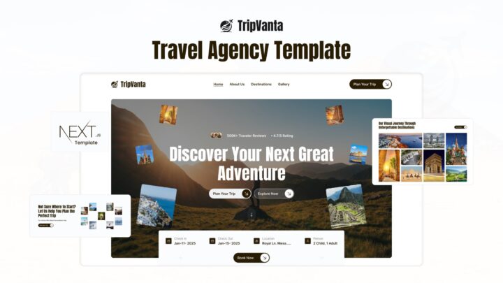 Tripvanta-Travel-Agency-Website-Nextjs-Template-Thumbnail | DesignToCodes