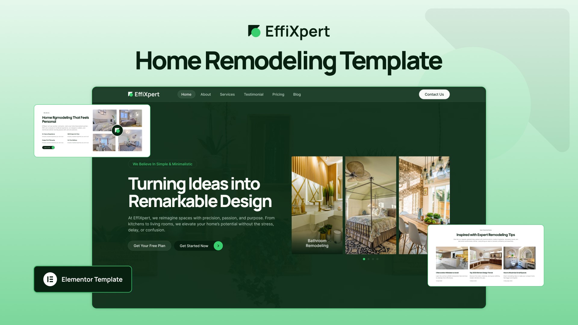 Effixpert - Home Remodeling Websites Elementor Template