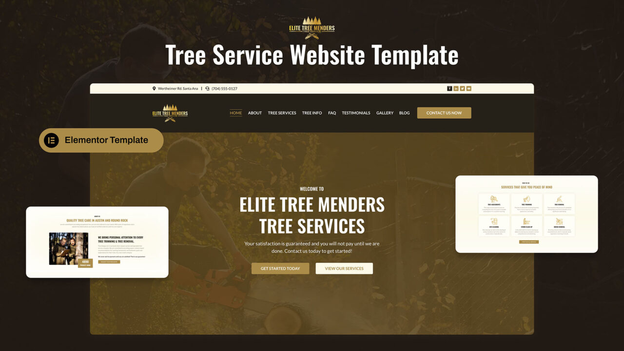 Elite-Tree-Menders-Tree-Service-Elementor-Template | DesignToCodes