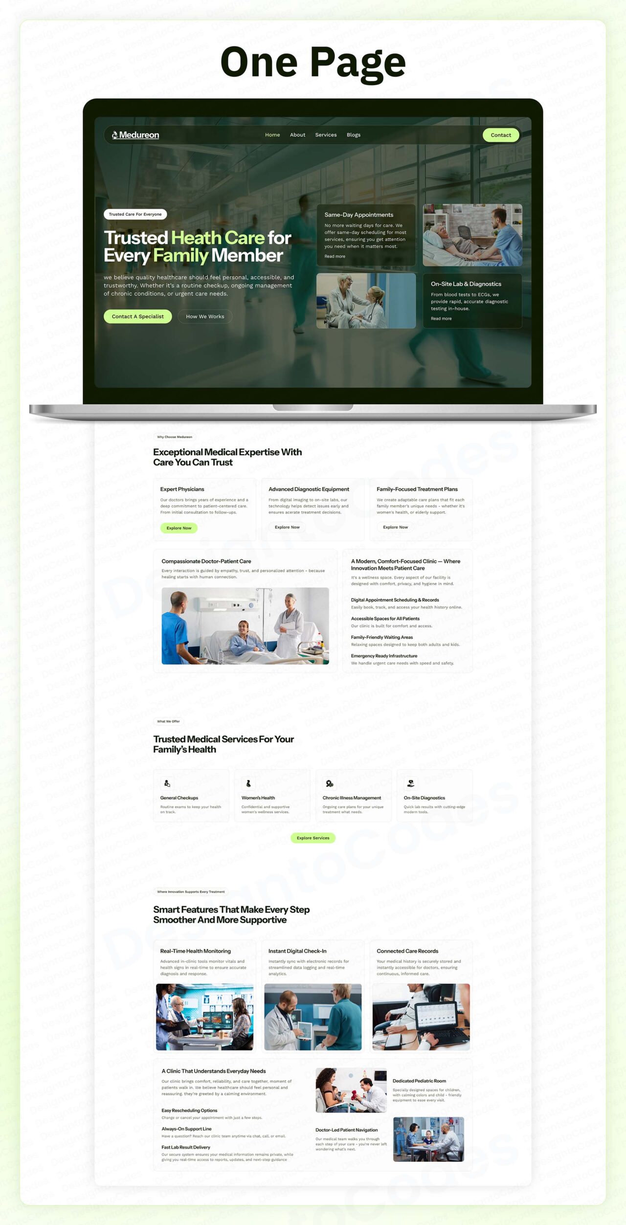 Medureon-Health-And-Medical-Websites-Framer-Template | DesignToCodes